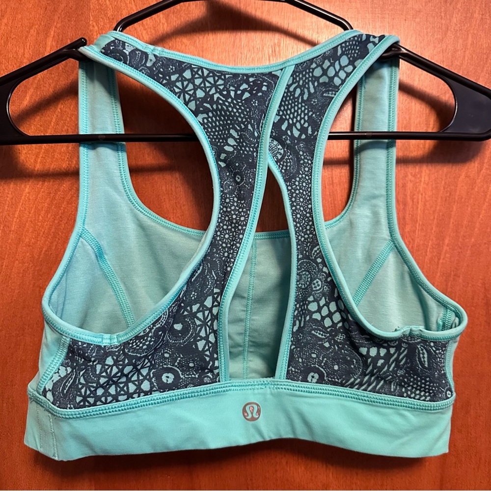 Lululemon Racerback Sports Bra Minty Green 6
